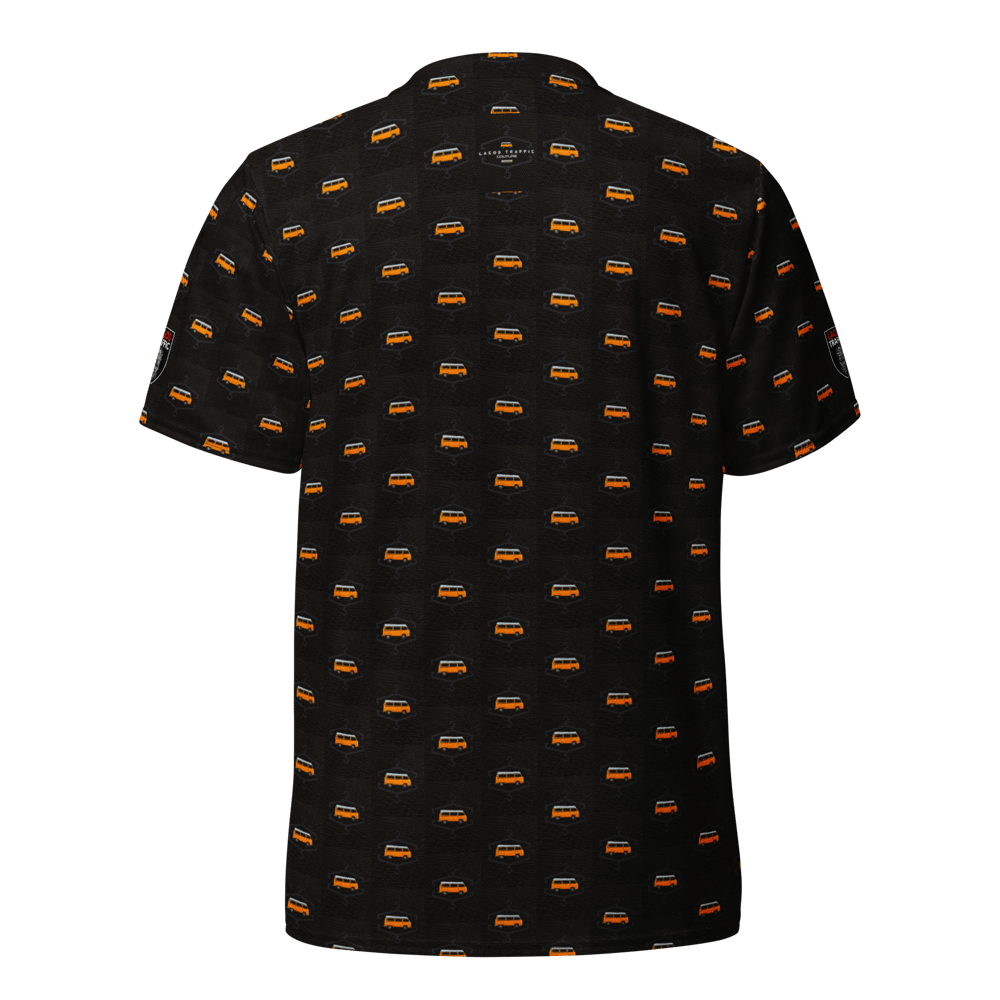 OSHODI COUTURE - ICONIC BUS MOSAIC V-NECK SPORTS JERSEY