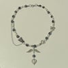 gothic angel rosary necklace