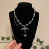 gothic angel rosary necklace