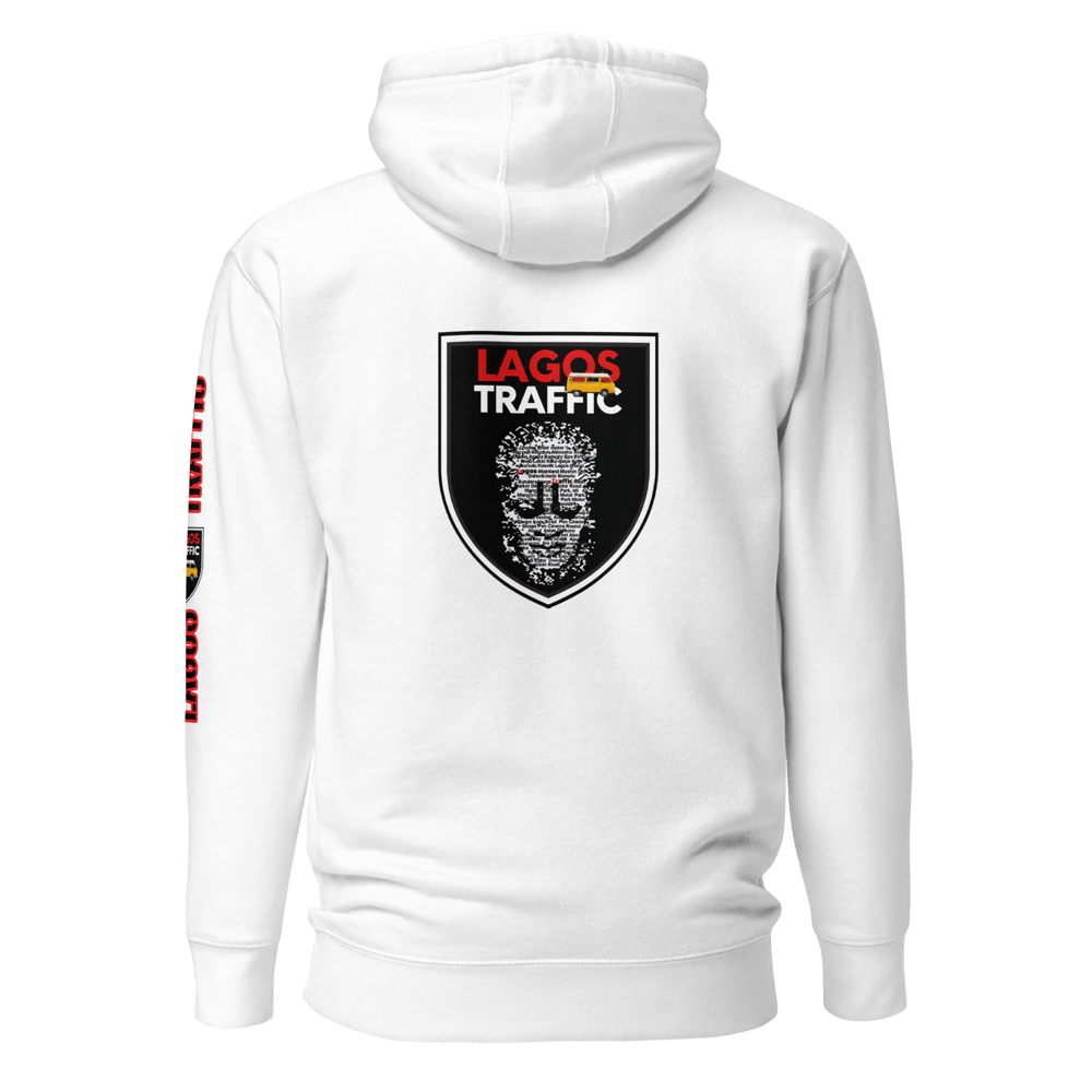 LAGOS TRAFFIC FECTAC MASK HOODIES - RED/WHT SHIELD