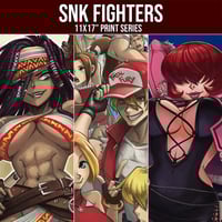 Image 1 of SNK Fighters 11x17" Print Series: Darli, Fatal Fury, Shermie