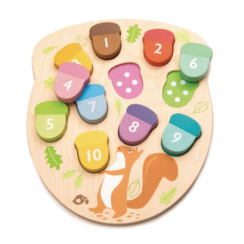 Image of How Many Acorns Wooden Puzzle