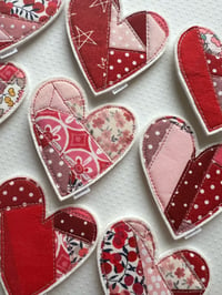 Image 3 of Readymade Patchwork Heart Decoration 