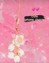 Phone charm    White sakura petals phone charm looks cute on any phones