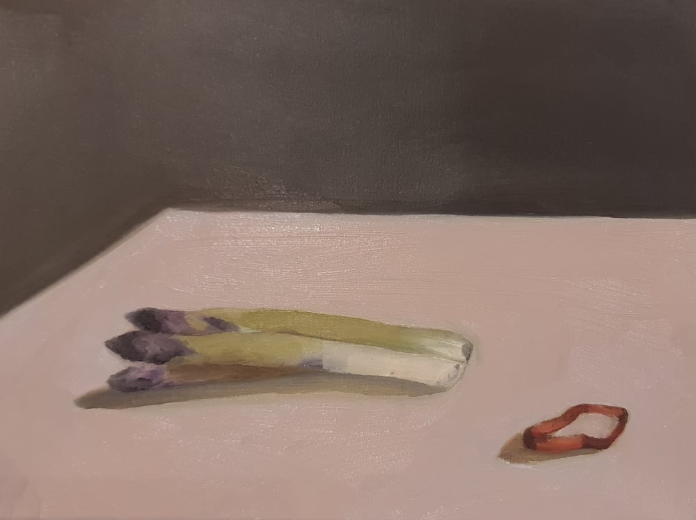 Image of Nature morte aux asperges et à l'élastique