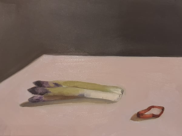 Image of Nature morte aux asperges et à l'élastique