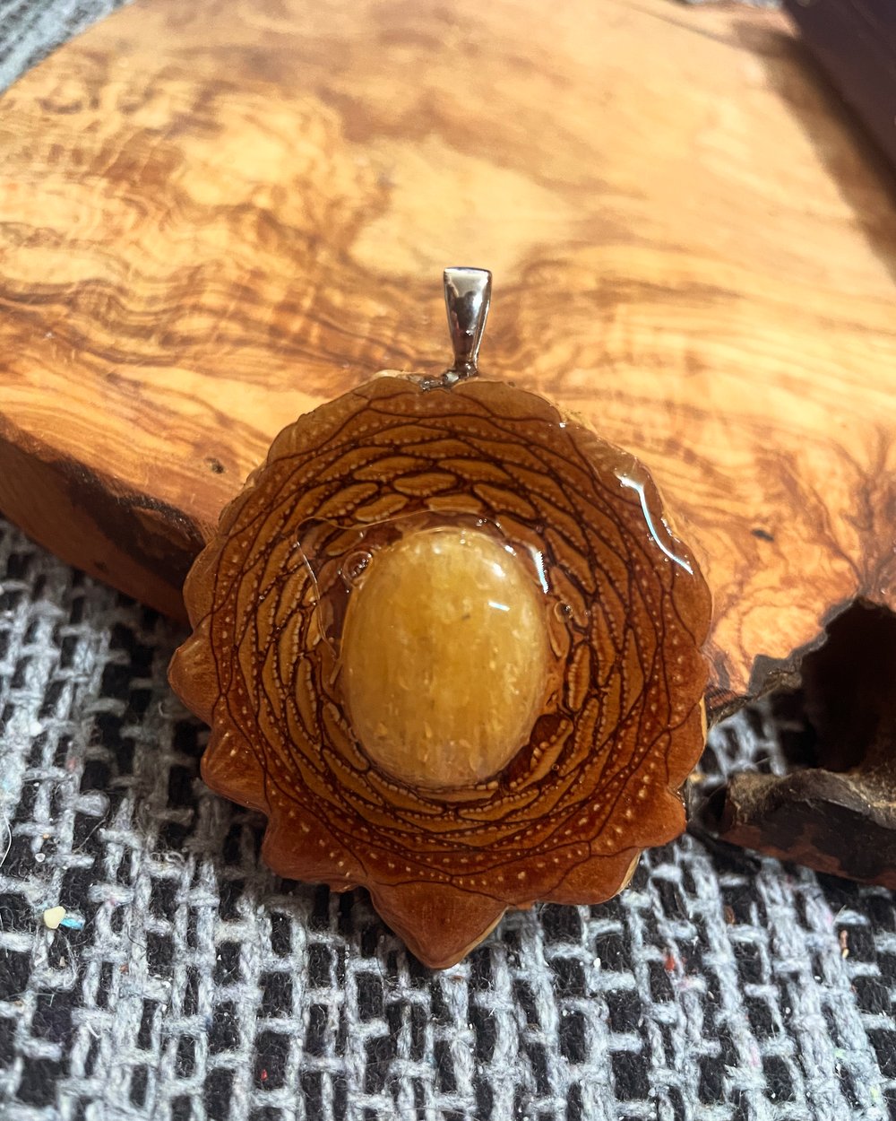 Image of Yellow Jasper Charm | Handmade PNW Jewelry | #45