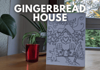 Image 1 of Christmas Cards - Gingerbread House