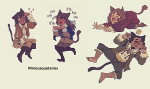 Image of Various Pathetic NekoMEN stickers