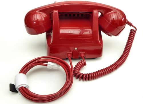 Image of VOIP Ready GPO 746 Dial Telephone - Red