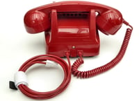 Image 3 of VOIP Ready GPO 746 Dial Telephone - Red
