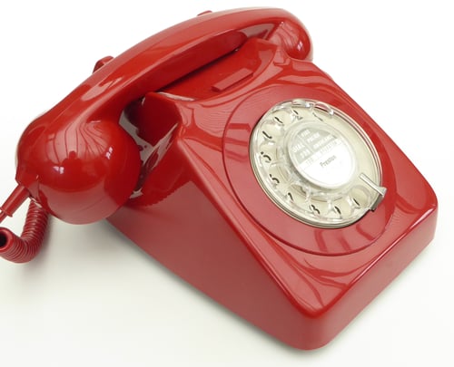 Image of VOIP Ready GPO 746 Dial Telephone - Red