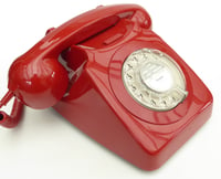 Image 2 of VOIP Ready GPO 746 Dial Telephone - Red