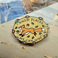 Image 1 of I Know Places Enamel Pin