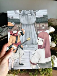 Image 3 of Print A4 "Un hiver au temple" 