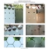Milchglasfolie mit Motiv selbstklebend geometrisch, minimalistisches Fenstertattoo für Sichtschutz