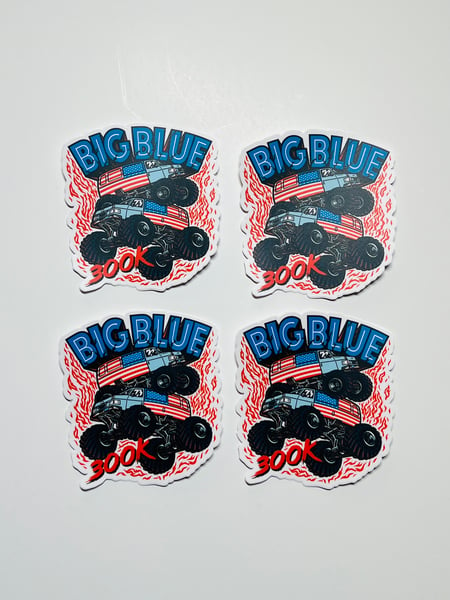 Image of Big Blue 300k sticker pack of 4