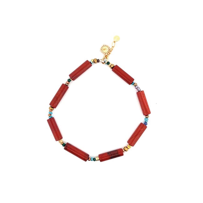 ARCHIVE  ERIKA BRACELET JASPE ROUGE