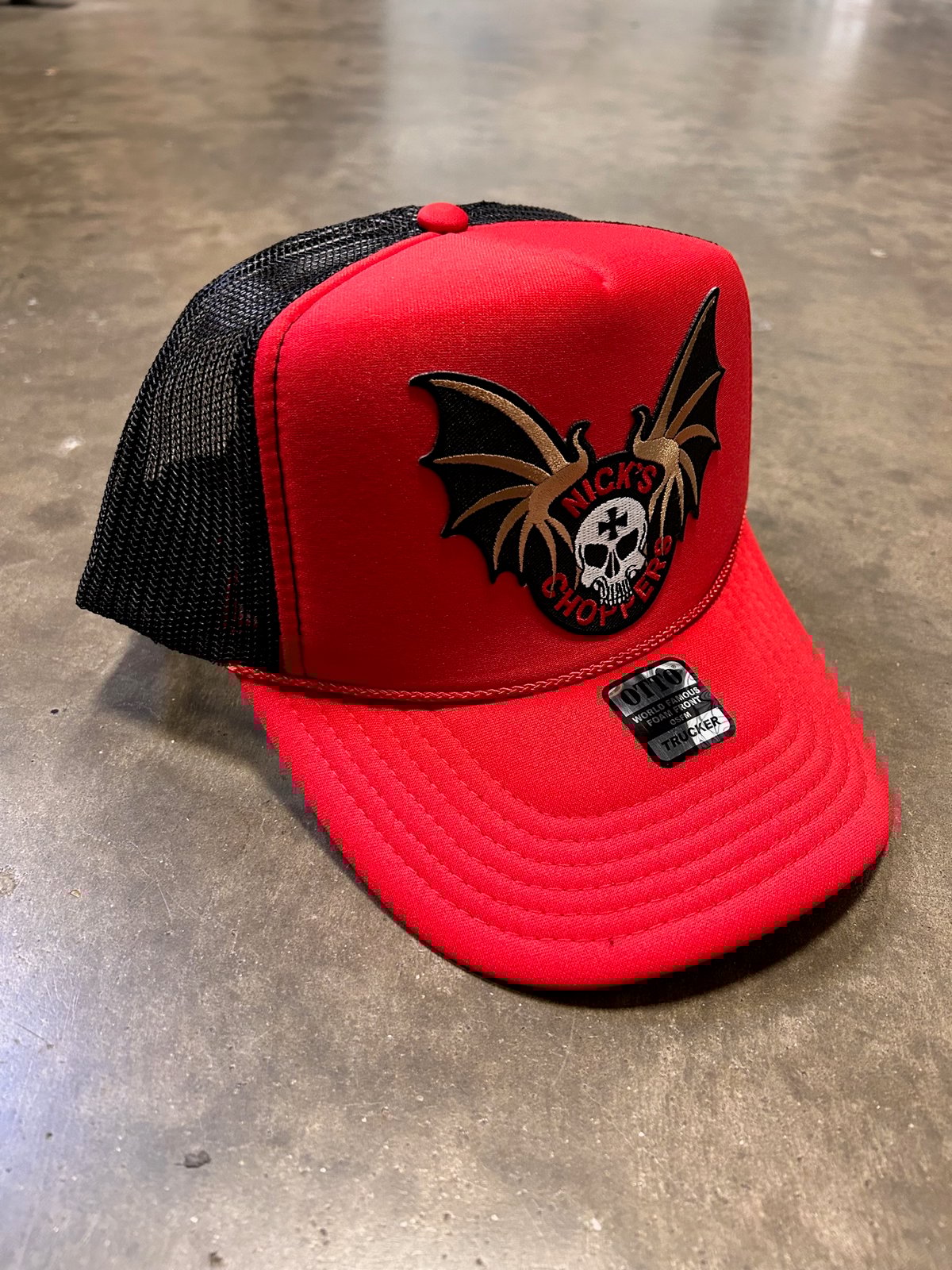 Image of NICK'S CHOPPERS Bad Boy Trucker Hats.