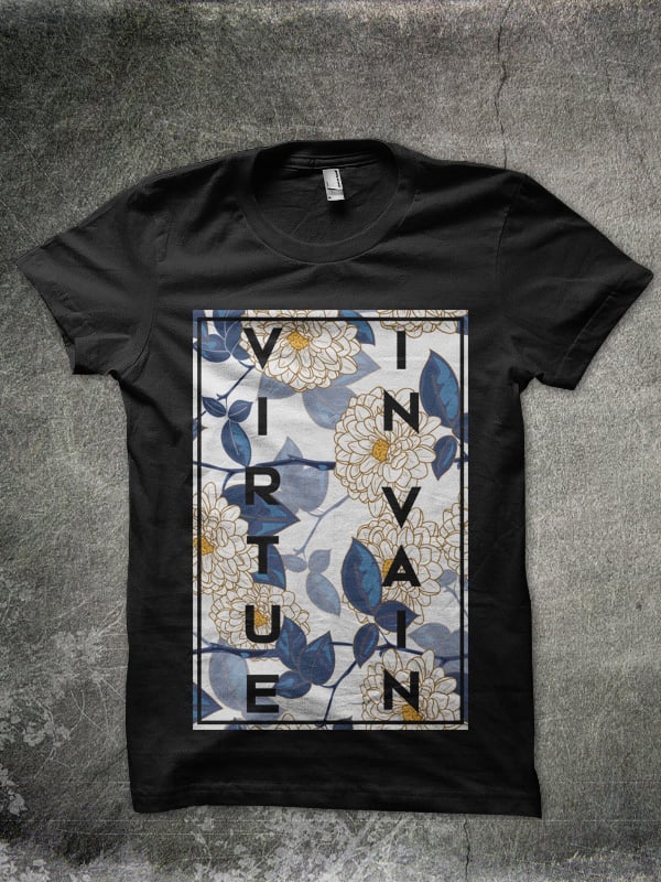 Image of Floral Virtue In Vain T-Shirt