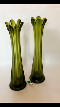 Green Glass Vases