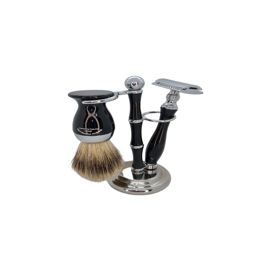 Image of Shaving Set 3 Piece Black