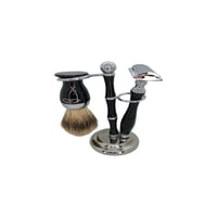 Image 4 of Shaving Set 3 Piece Black