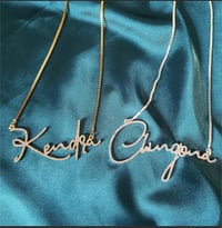 Image 2 of Script Diamond Name Necklace