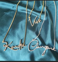 Image 3 of Script Diamond Name Necklace
