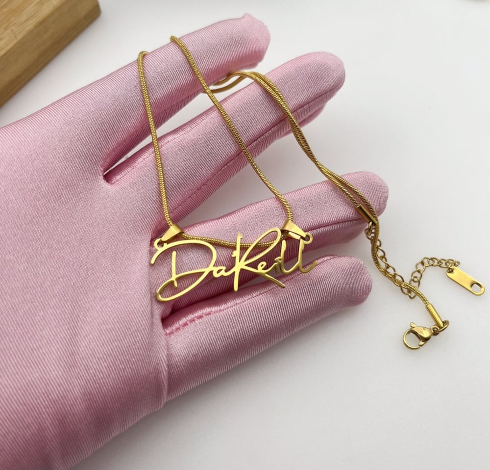 Image of 14K Gold Filled Dainty Nameplate