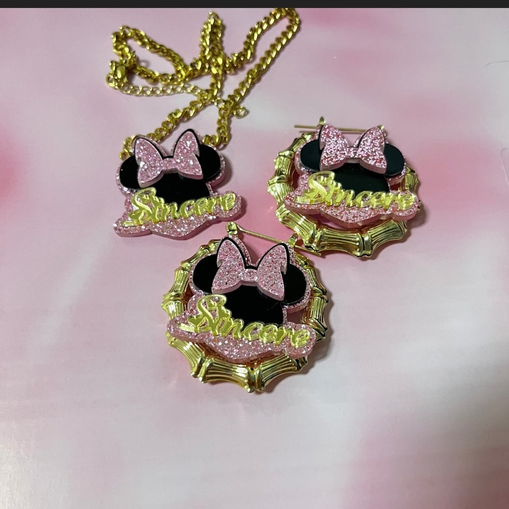 Image of Minnie Mouse Jewelry Set