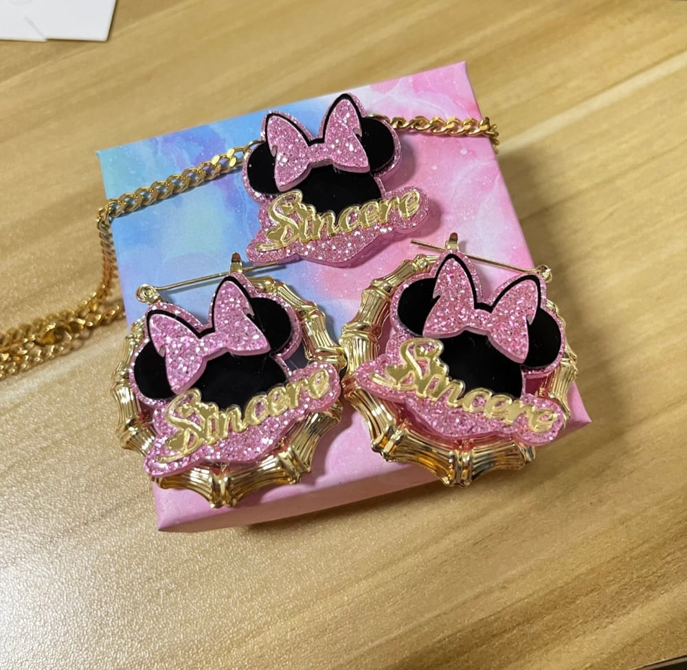 Image of Minnie Mouse Jewelry Set