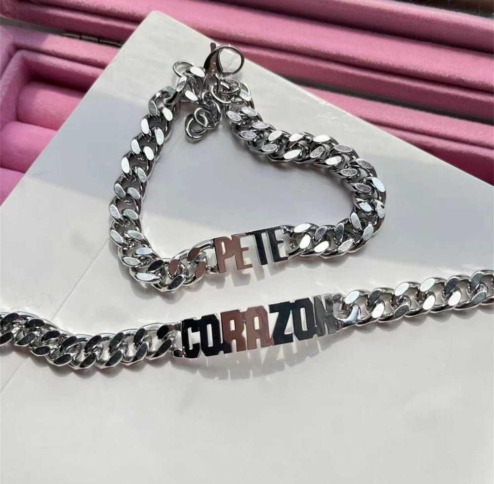 Image of Custom 8mm Thick Cuban Name Bracelet