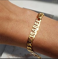 Image 1 of Custom 8mm Thick Cuban Name Bracelet