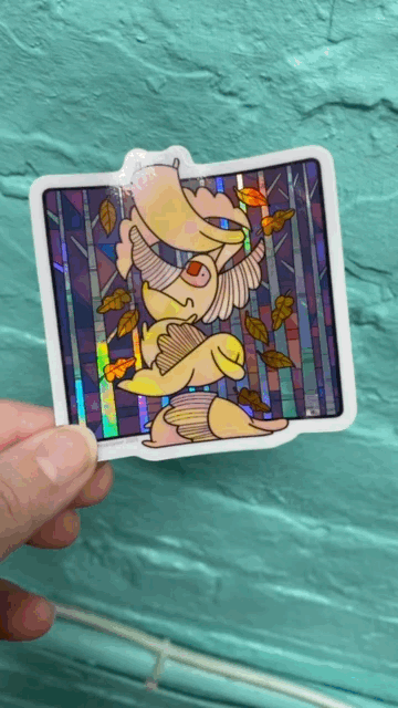Metallic Vinyl Rainbow Woods sticker