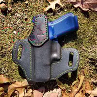 Image 4 of Glock G19 Urban Camo and Grey ruff out pancake holster.