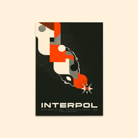 GigPoster Interpol at Foro Sol, CDMX.