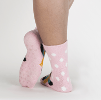 Image 4 of Slipper Socks in Mushrooms, Penguins, and Squirrels