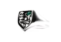 Image 5 of Emerald Skull Ring