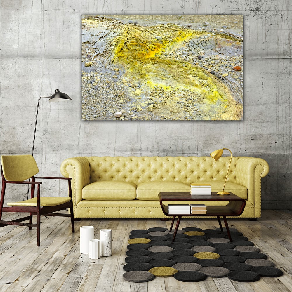 Image of Wai-o-tapu sulfur crystal deposits