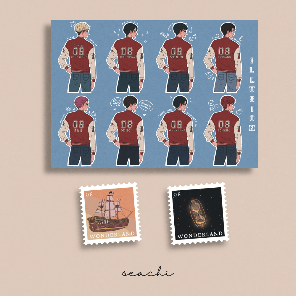 Image of Ateez Illusion Series (Sticker SET)