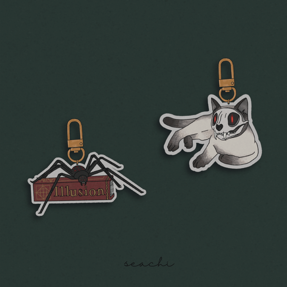 Image of Ateez Bell, Book & Candle (Acrylic Charms)