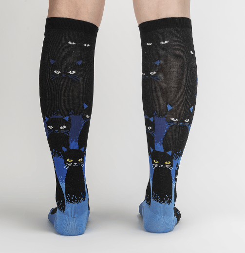 Image of Cats In The Dark - Glow In The Dark - Knee Socks
