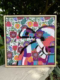 Image 5 of Campanula - the flower eating cow Framed 