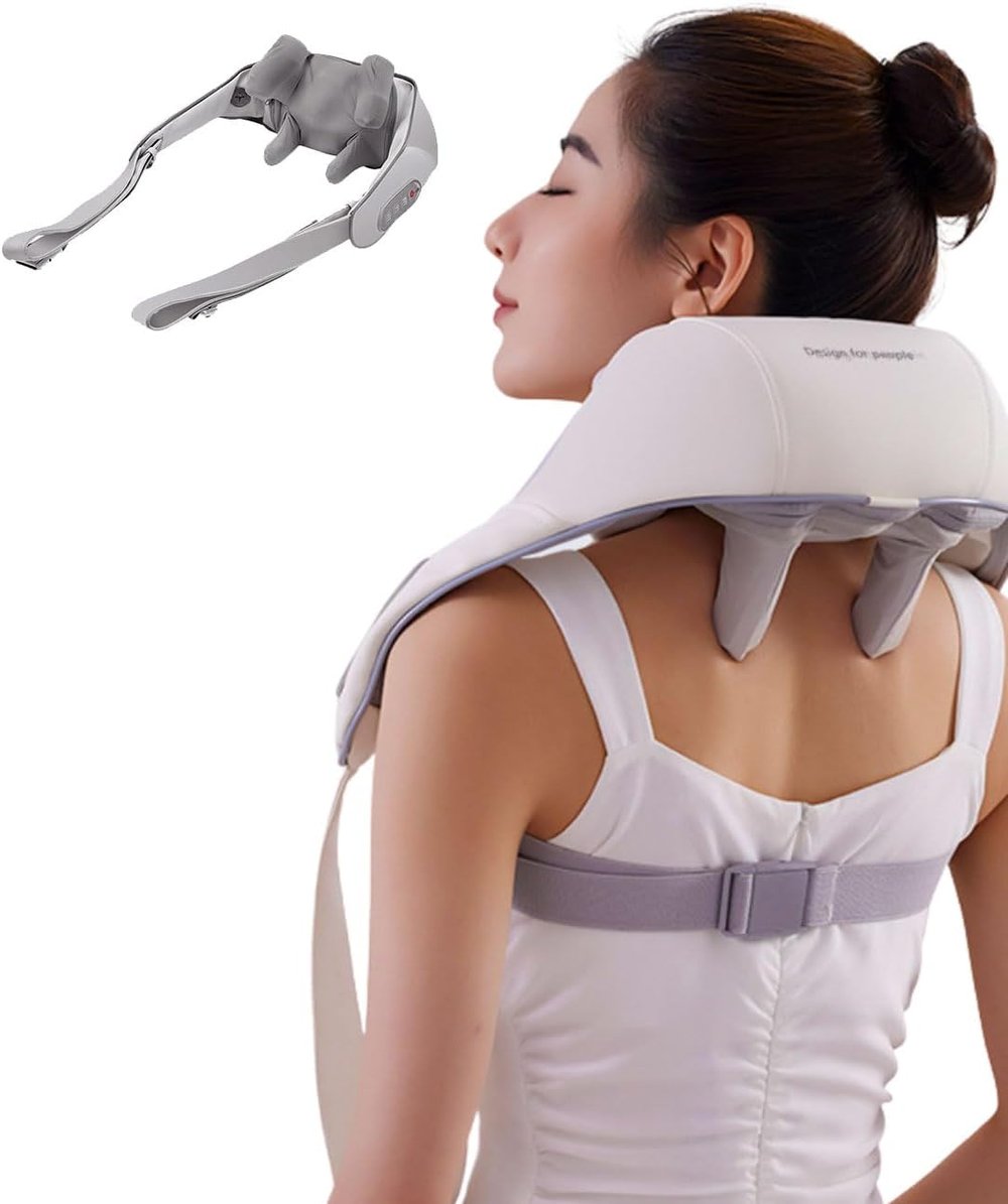 Relaxing  First With The Shoulder And Neck Massager