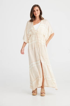Image of Noosa Nights Maxi Dress. Windows Print. By Holiday Trading Co.