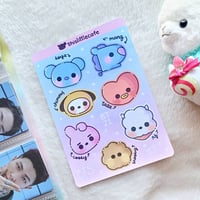 Image 1 of BT 21 Chibi Sticker Sheet