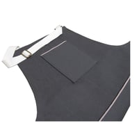 Image 4 of LTD EDITION: WOMENS MOOJICRAFT SELVEDGE TWILL MOOJICRAFT APRON - DARK GREY