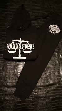 Image 1 of Black/White "DIFFERENT" ⚖️ JOGGERSET 