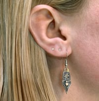 Image 1 of Sparkling Nib Drop or Stud Earrings